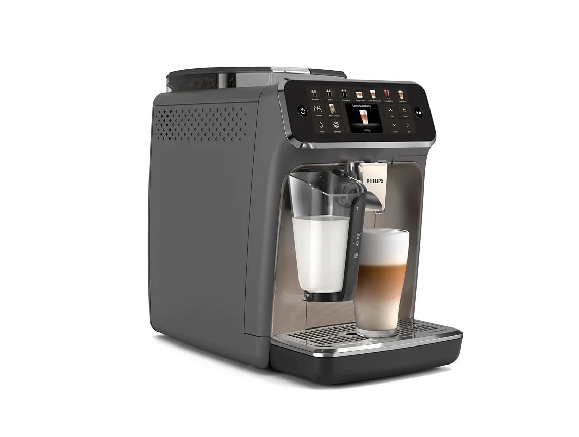 Refurbished - Philips 5500 LatteGo Automatic Espresso Machine, EP5544/90 - Grey Chrome - Image 4