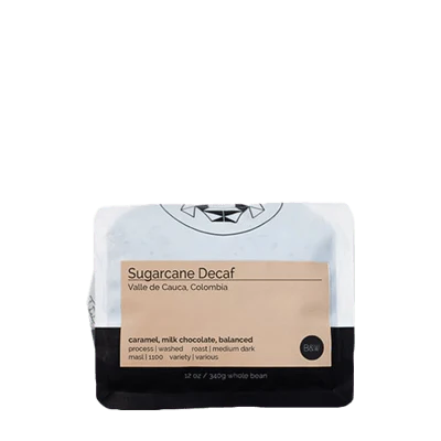 Black White Coffee Roasters Sugarcane Decaf