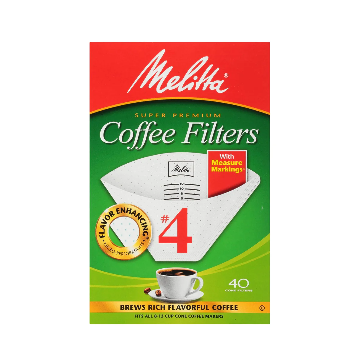 Melitta #4 Cone Coffee Filters